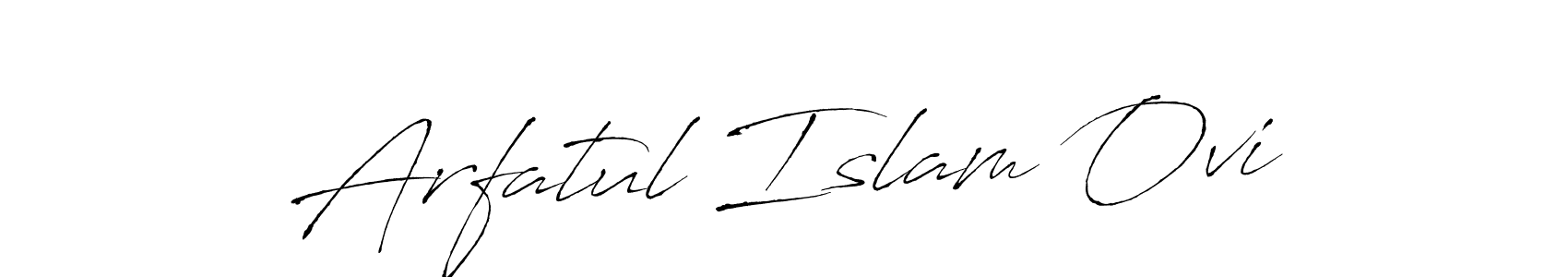 How to make Arfatul Islam Ovi name signature. Use Antro_Vectra style for creating short signs online. This is the latest handwritten sign. Arfatul Islam Ovi signature style 6 images and pictures png