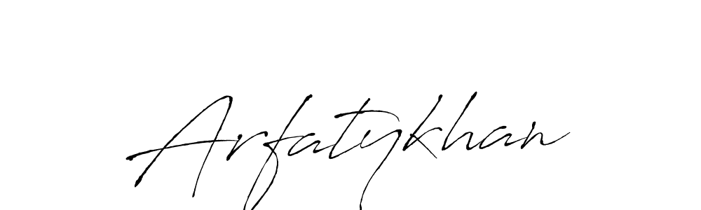 Here are the top 10 professional signature styles for the name Arfatykhan. These are the best autograph styles you can use for your name. Arfatykhan signature style 6 images and pictures png