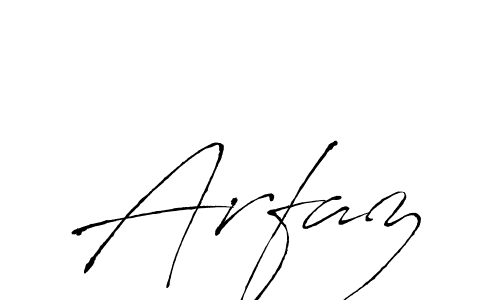 Make a beautiful signature design for name Arfaz. With this signature (Antro_Vectra) style, you can create a handwritten signature for free. Arfaz signature style 6 images and pictures png