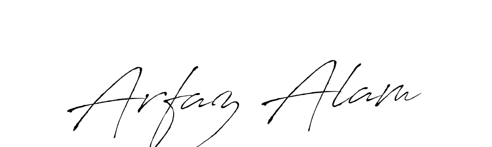 Make a beautiful signature design for name Arfaz Alam. With this signature (Antro_Vectra) style, you can create a handwritten signature for free. Arfaz Alam signature style 6 images and pictures png