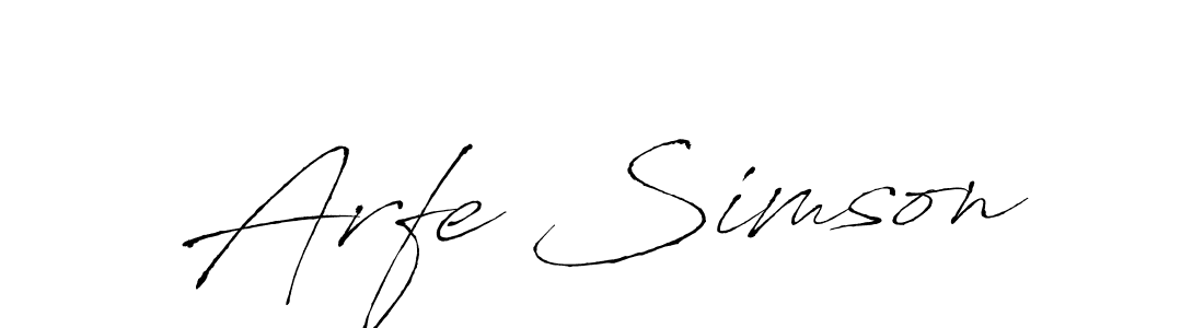 How to Draw Arfe Simson signature style? Antro_Vectra is a latest design signature styles for name Arfe Simson. Arfe Simson signature style 6 images and pictures png