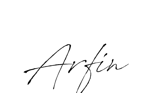 How to make Arfin signature? Antro_Vectra is a professional autograph style. Create handwritten signature for Arfin name. Arfin signature style 6 images and pictures png