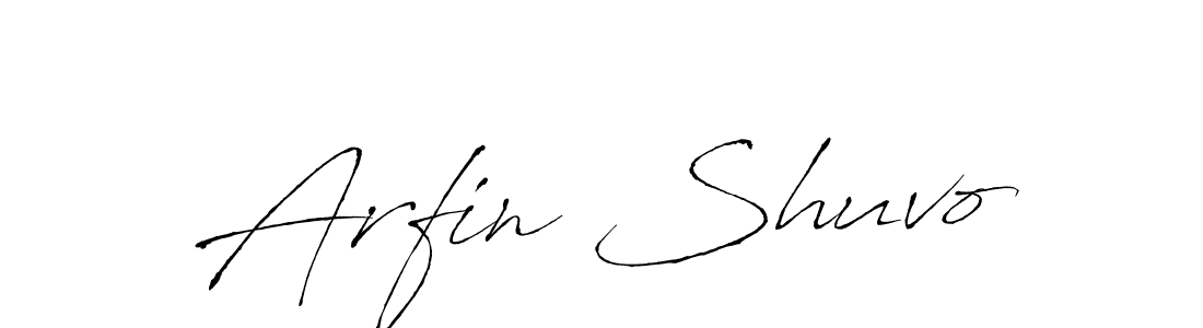 Similarly Antro_Vectra is the best handwritten signature design. Signature creator online .You can use it as an online autograph creator for name Arfin Shuvo. Arfin Shuvo signature style 6 images and pictures png