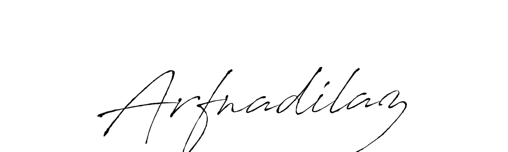 The best way (Antro_Vectra) to make a short signature is to pick only two or three words in your name. The name Arfnadilaz include a total of six letters. For converting this name. Arfnadilaz signature style 6 images and pictures png