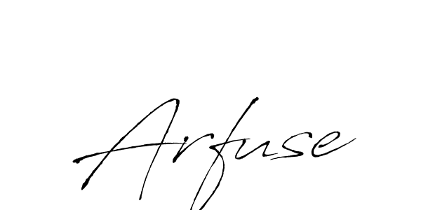 How to make Arfuse signature? Antro_Vectra is a professional autograph style. Create handwritten signature for Arfuse name. Arfuse signature style 6 images and pictures png