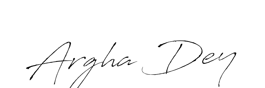 Design your own signature with our free online signature maker. With this signature software, you can create a handwritten (Antro_Vectra) signature for name Argha Dey. Argha Dey signature style 6 images and pictures png