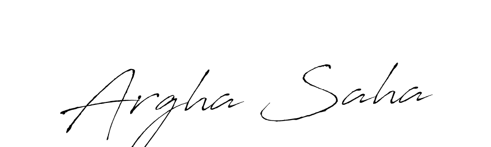 Design your own signature with our free online signature maker. With this signature software, you can create a handwritten (Antro_Vectra) signature for name Argha Saha. Argha Saha signature style 6 images and pictures png