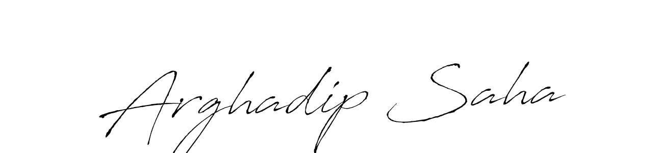 How to make Arghadip Saha name signature. Use Antro_Vectra style for creating short signs online. This is the latest handwritten sign. Arghadip Saha signature style 6 images and pictures png