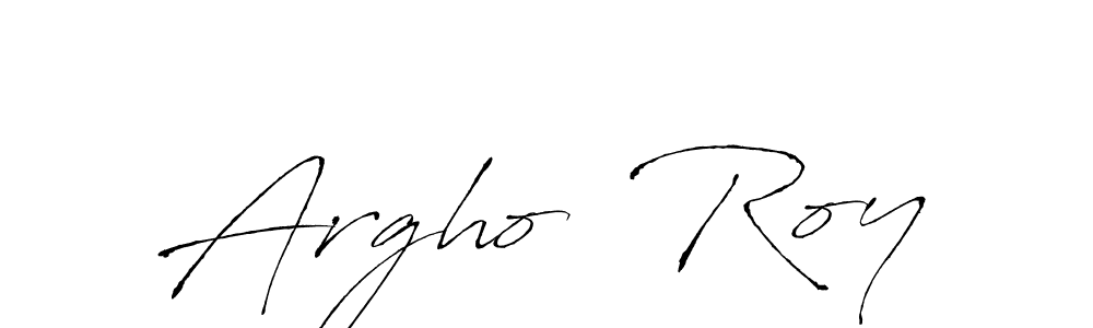 Design your own signature with our free online signature maker. With this signature software, you can create a handwritten (Antro_Vectra) signature for name Argho  Roy. Argho  Roy signature style 6 images and pictures png