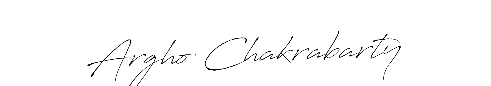 How to make Argho Chakrabarty name signature. Use Antro_Vectra style for creating short signs online. This is the latest handwritten sign. Argho Chakrabarty signature style 6 images and pictures png