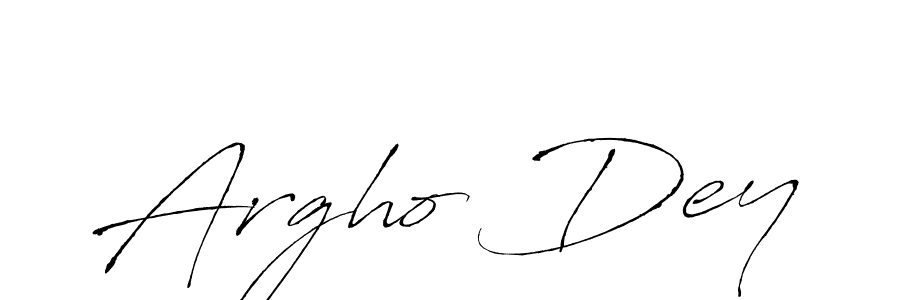 Design your own signature with our free online signature maker. With this signature software, you can create a handwritten (Antro_Vectra) signature for name Argho Dey. Argho Dey signature style 6 images and pictures png