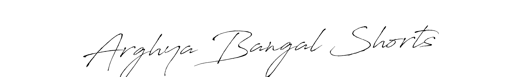 How to make Arghya Bangal Shorts name signature. Use Antro_Vectra style for creating short signs online. This is the latest handwritten sign. Arghya Bangal Shorts signature style 6 images and pictures png