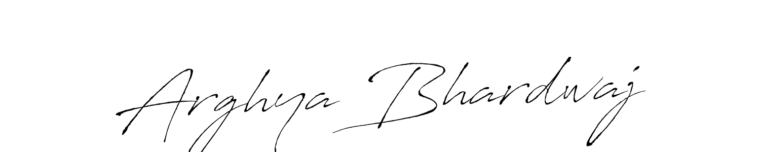 Make a beautiful signature design for name Arghya Bhardwaj. With this signature (Antro_Vectra) style, you can create a handwritten signature for free. Arghya Bhardwaj signature style 6 images and pictures png