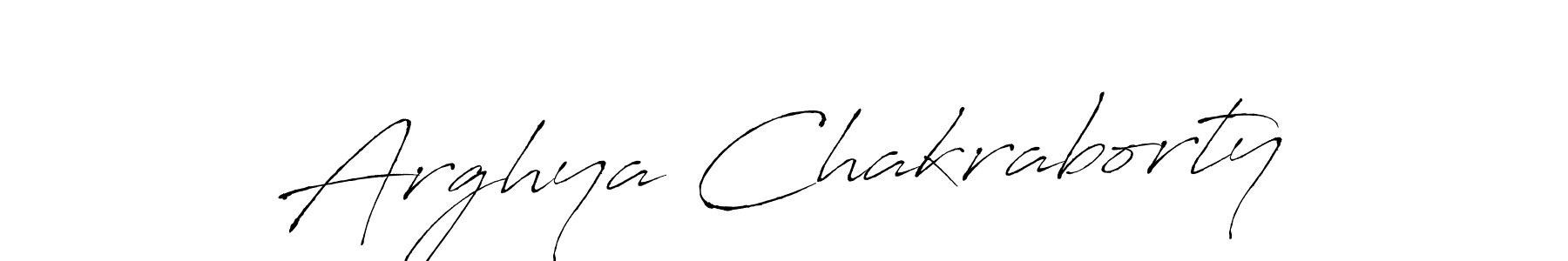 Create a beautiful signature design for name Arghya Chakraborty. With this signature (Antro_Vectra) fonts, you can make a handwritten signature for free. Arghya Chakraborty signature style 6 images and pictures png