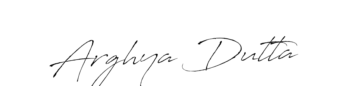 Make a beautiful signature design for name Arghya Dutta. With this signature (Antro_Vectra) style, you can create a handwritten signature for free. Arghya Dutta signature style 6 images and pictures png