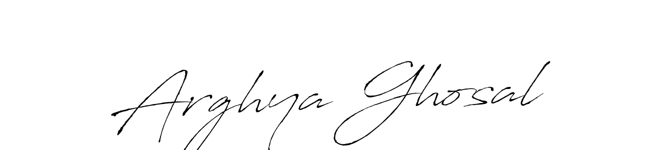 Design your own signature with our free online signature maker. With this signature software, you can create a handwritten (Antro_Vectra) signature for name Arghya Ghosal. Arghya Ghosal signature style 6 images and pictures png
