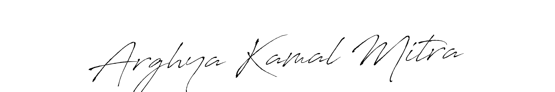 Antro_Vectra is a professional signature style that is perfect for those who want to add a touch of class to their signature. It is also a great choice for those who want to make their signature more unique. Get Arghya Kamal Mitra name to fancy signature for free. Arghya Kamal Mitra signature style 6 images and pictures png