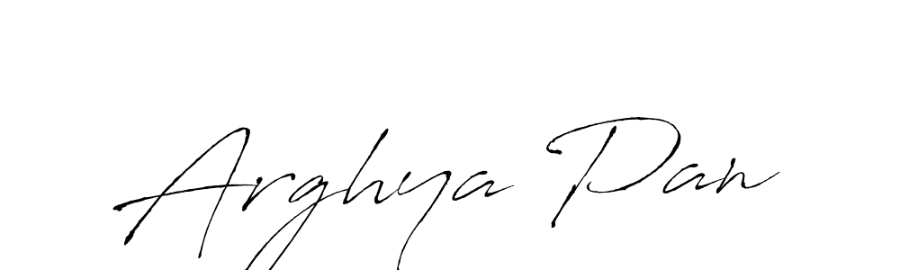 Make a beautiful signature design for name Arghya Pan. With this signature (Antro_Vectra) style, you can create a handwritten signature for free. Arghya Pan signature style 6 images and pictures png