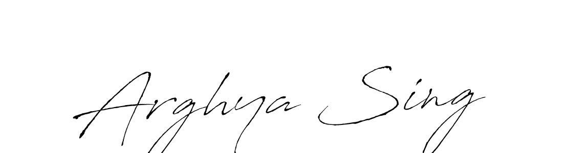 Antro_Vectra is a professional signature style that is perfect for those who want to add a touch of class to their signature. It is also a great choice for those who want to make their signature more unique. Get Arghya Sing name to fancy signature for free. Arghya Sing signature style 6 images and pictures png