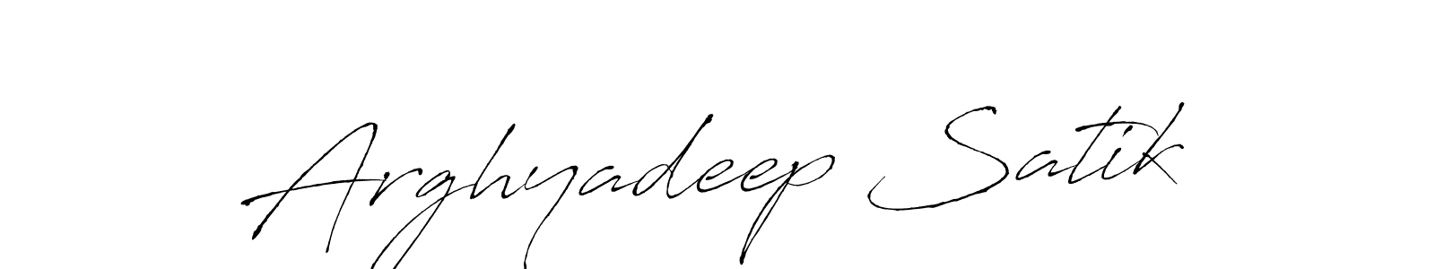 Create a beautiful signature design for name Arghyadeep Satik. With this signature (Antro_Vectra) fonts, you can make a handwritten signature for free. Arghyadeep Satik signature style 6 images and pictures png