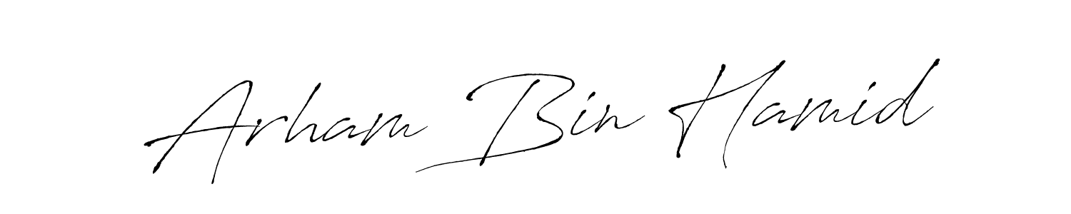 Make a short Arham Bin Hamid signature style. Manage your documents anywhere anytime using Antro_Vectra. Create and add eSignatures, submit forms, share and send files easily. Arham Bin Hamid signature style 6 images and pictures png