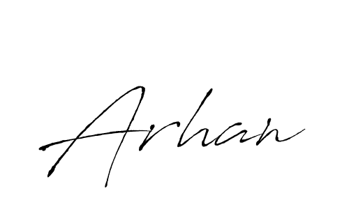 Create a beautiful signature design for name Arhan. With this signature (Antro_Vectra) fonts, you can make a handwritten signature for free. Arhan signature style 6 images and pictures png