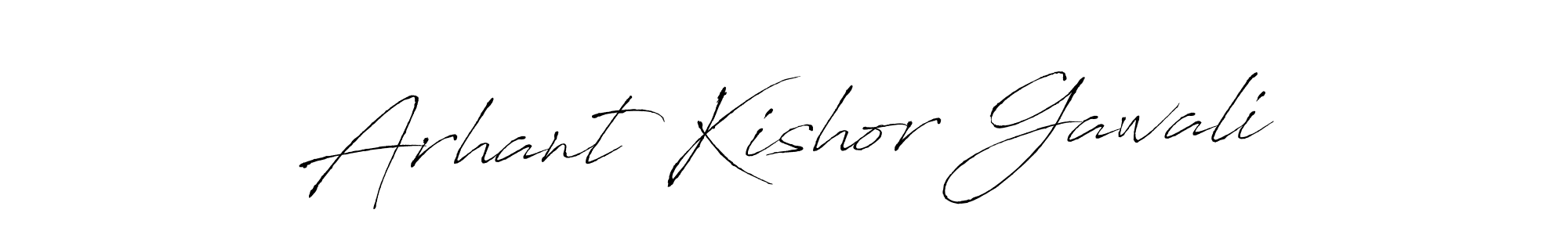 Use a signature maker to create a handwritten signature online. With this signature software, you can design (Antro_Vectra) your own signature for name Arhant Kishor Gawali. Arhant Kishor Gawali signature style 6 images and pictures png