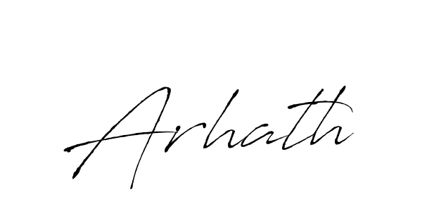 Create a beautiful signature design for name Arhath. With this signature (Antro_Vectra) fonts, you can make a handwritten signature for free. Arhath signature style 6 images and pictures png
