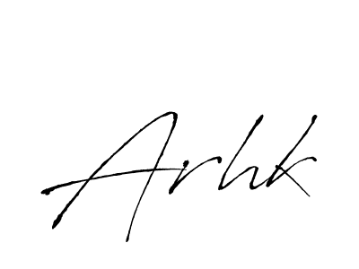 Create a beautiful signature design for name Arhk. With this signature (Antro_Vectra) fonts, you can make a handwritten signature for free. Arhk signature style 6 images and pictures png