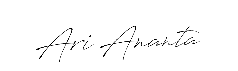 Also You can easily find your signature by using the search form. We will create Ari Ananta name handwritten signature images for you free of cost using Antro_Vectra sign style. Ari Ananta signature style 6 images and pictures png