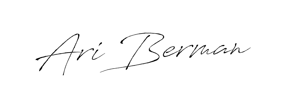 How to make Ari Berman signature? Antro_Vectra is a professional autograph style. Create handwritten signature for Ari Berman name. Ari Berman signature style 6 images and pictures png