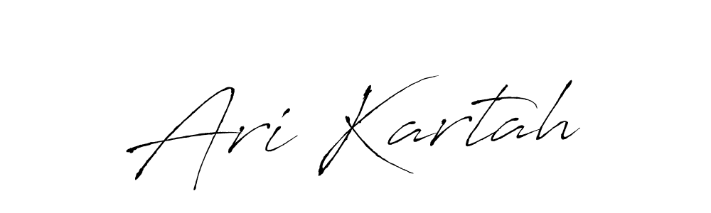 How to make Ari Kartah name signature. Use Antro_Vectra style for creating short signs online. This is the latest handwritten sign. Ari Kartah signature style 6 images and pictures png