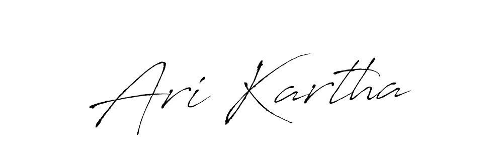 Create a beautiful signature design for name Ari Kartha. With this signature (Antro_Vectra) fonts, you can make a handwritten signature for free. Ari Kartha signature style 6 images and pictures png