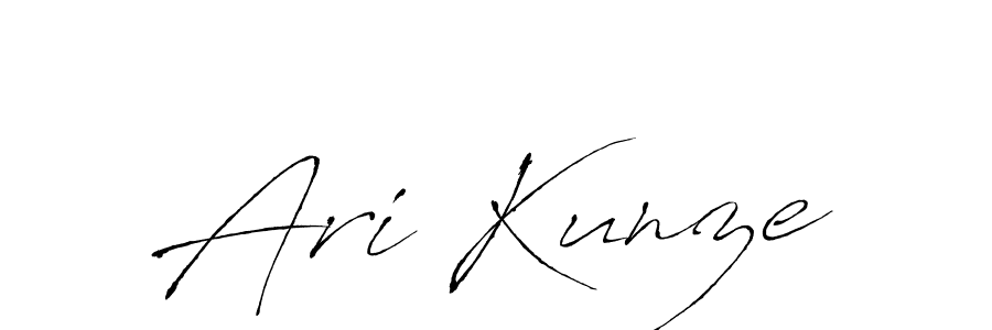 Use a signature maker to create a handwritten signature online. With this signature software, you can design (Antro_Vectra) your own signature for name Ari Kunze. Ari Kunze signature style 6 images and pictures png