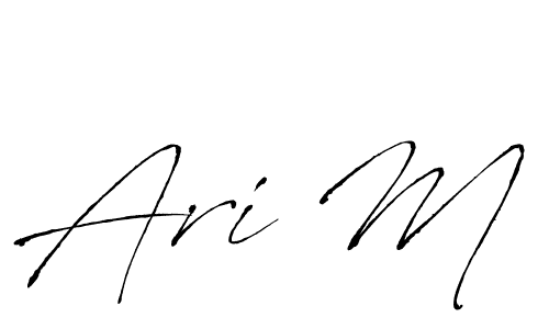 You should practise on your own different ways (Antro_Vectra) to write your name (Ari M) in signature. don't let someone else do it for you. Ari M signature style 6 images and pictures png