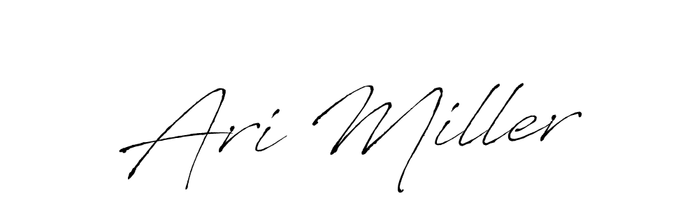 Design your own signature with our free online signature maker. With this signature software, you can create a handwritten (Antro_Vectra) signature for name Ari Miller. Ari Miller signature style 6 images and pictures png
