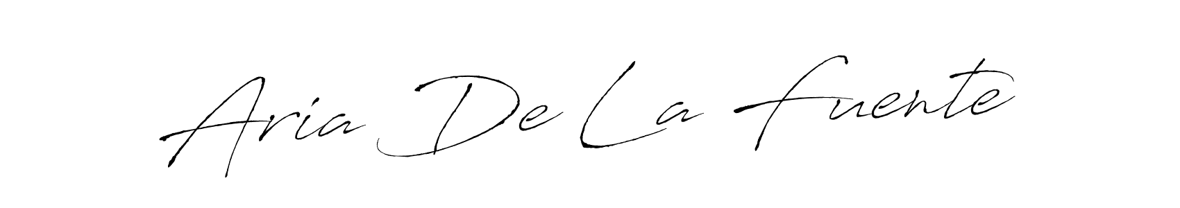 Aria De La Fuente stylish signature style. Best Handwritten Sign (Antro_Vectra) for my name. Handwritten Signature Collection Ideas for my name Aria De La Fuente. Aria De La Fuente signature style 6 images and pictures png