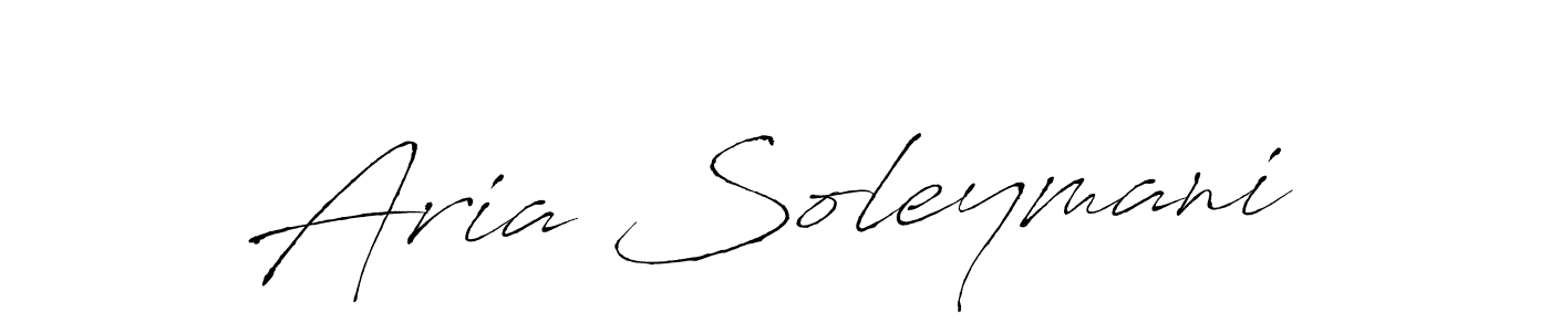 Make a beautiful signature design for name Aria Soleymani. With this signature (Antro_Vectra) style, you can create a handwritten signature for free. Aria Soleymani signature style 6 images and pictures png