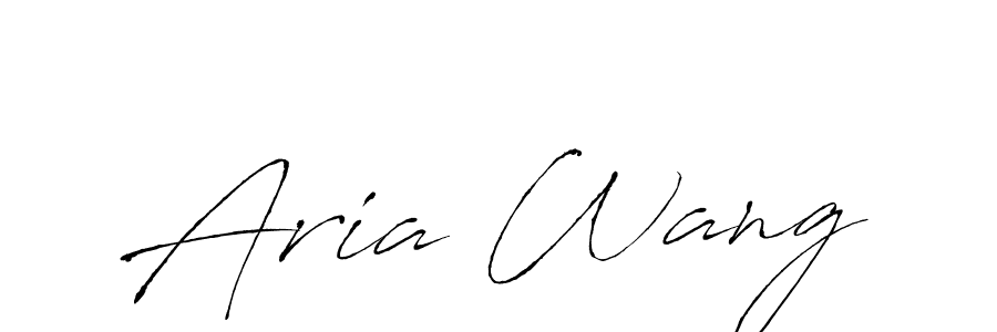 You should practise on your own different ways (Antro_Vectra) to write your name (Aria Wang) in signature. don't let someone else do it for you. Aria Wang signature style 6 images and pictures png