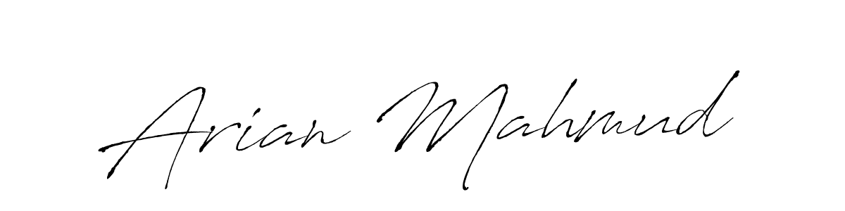 How to make Arian Mahmud signature? Antro_Vectra is a professional autograph style. Create handwritten signature for Arian Mahmud name. Arian Mahmud signature style 6 images and pictures png