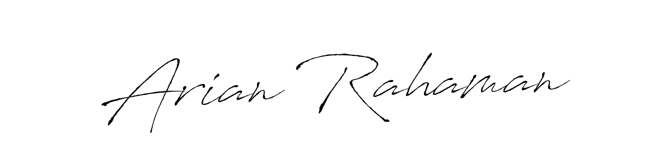 You can use this online signature creator to create a handwritten signature for the name Arian Rahaman. This is the best online autograph maker. Arian Rahaman signature style 6 images and pictures png