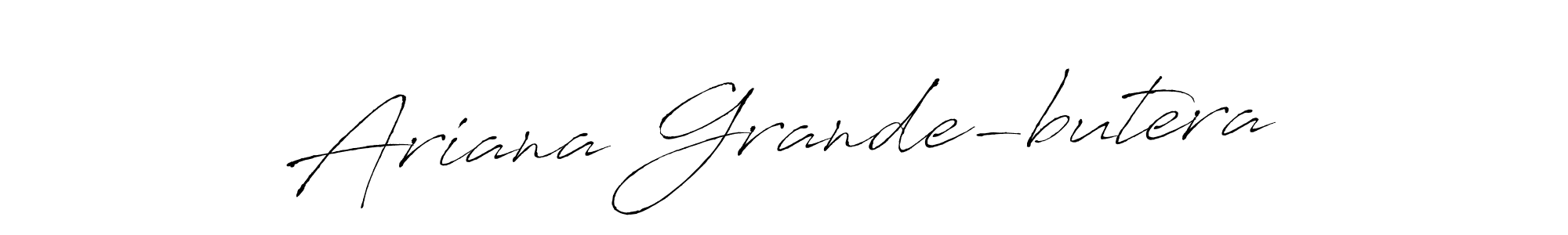 Design your own signature with our free online signature maker. With this signature software, you can create a handwritten (Antro_Vectra) signature for name Ariana Grande-butera. Ariana Grande-butera signature style 6 images and pictures png