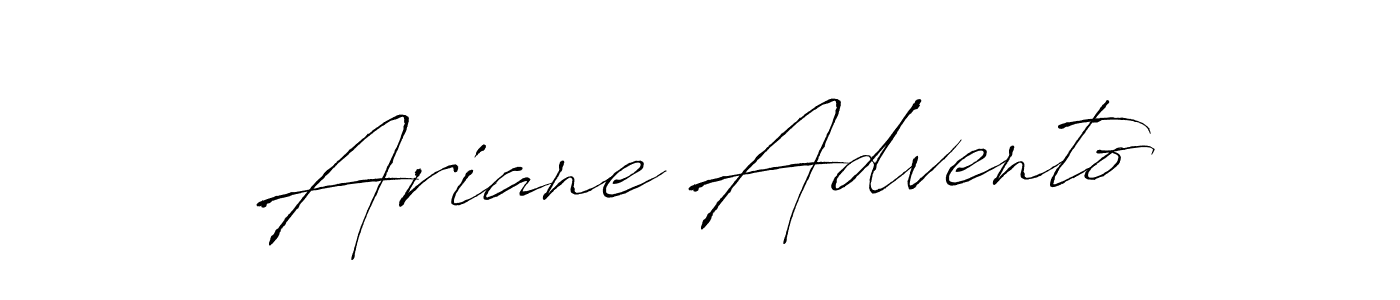 Ariane Advento stylish signature style. Best Handwritten Sign (Antro_Vectra) for my name. Handwritten Signature Collection Ideas for my name Ariane Advento. Ariane Advento signature style 6 images and pictures png