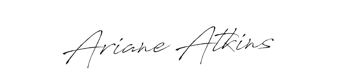 Design your own signature with our free online signature maker. With this signature software, you can create a handwritten (Antro_Vectra) signature for name Ariane Atkins. Ariane Atkins signature style 6 images and pictures png