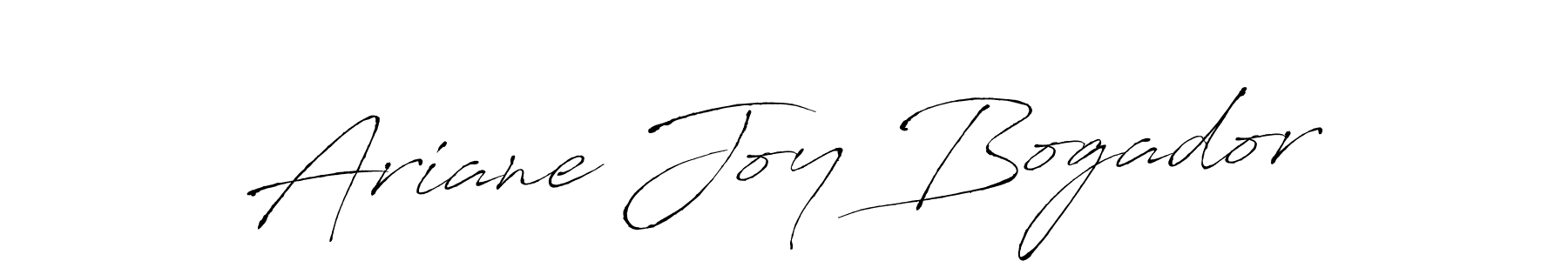 Create a beautiful signature design for name Ariane Joy Bogador. With this signature (Antro_Vectra) fonts, you can make a handwritten signature for free. Ariane Joy Bogador signature style 6 images and pictures png