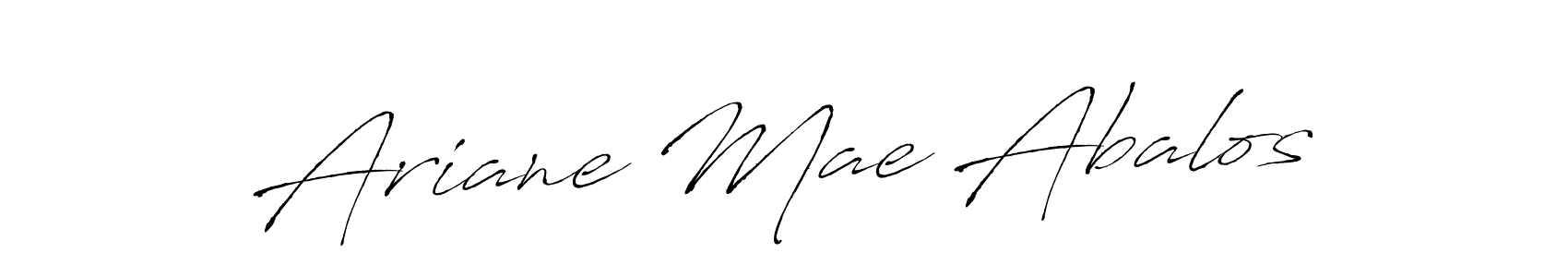 Antro_Vectra is a professional signature style that is perfect for those who want to add a touch of class to their signature. It is also a great choice for those who want to make their signature more unique. Get Ariane Mae Abalos name to fancy signature for free. Ariane Mae Abalos signature style 6 images and pictures png
