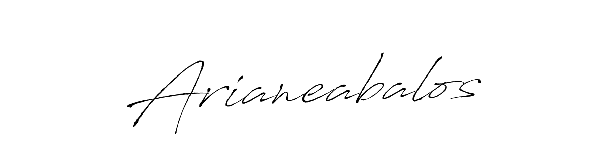 The best way (Antro_Vectra) to make a short signature is to pick only two or three words in your name. The name Arianeabalos include a total of six letters. For converting this name. Arianeabalos signature style 6 images and pictures png