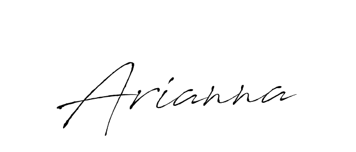 Design your own signature with our free online signature maker. With this signature software, you can create a handwritten (Antro_Vectra) signature for name Arianna. Arianna signature style 6 images and pictures png