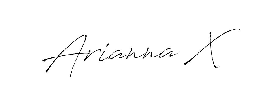 Create a beautiful signature design for name Arianna X. With this signature (Antro_Vectra) fonts, you can make a handwritten signature for free. Arianna X signature style 6 images and pictures png