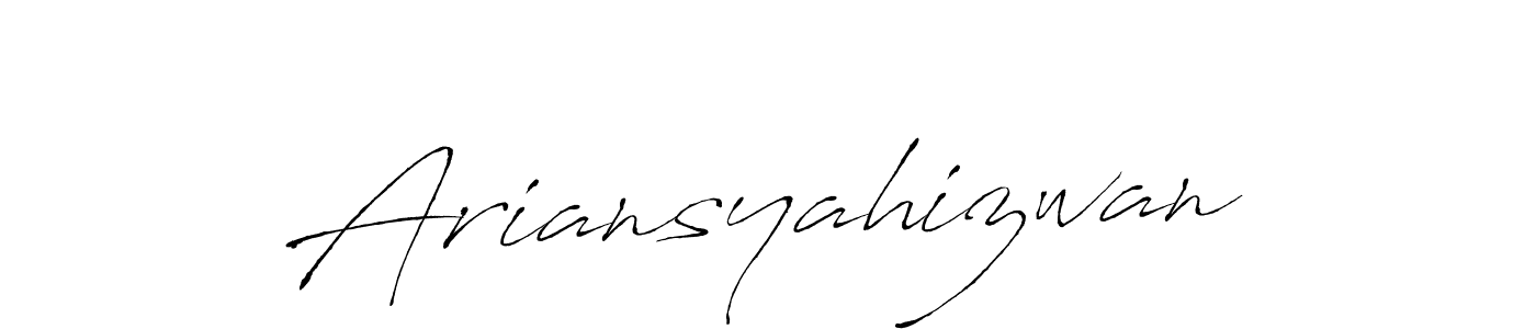 It looks lik you need a new signature style for name Ariansyahizwan. Design unique handwritten (Antro_Vectra) signature with our free signature maker in just a few clicks. Ariansyahizwan signature style 6 images and pictures png